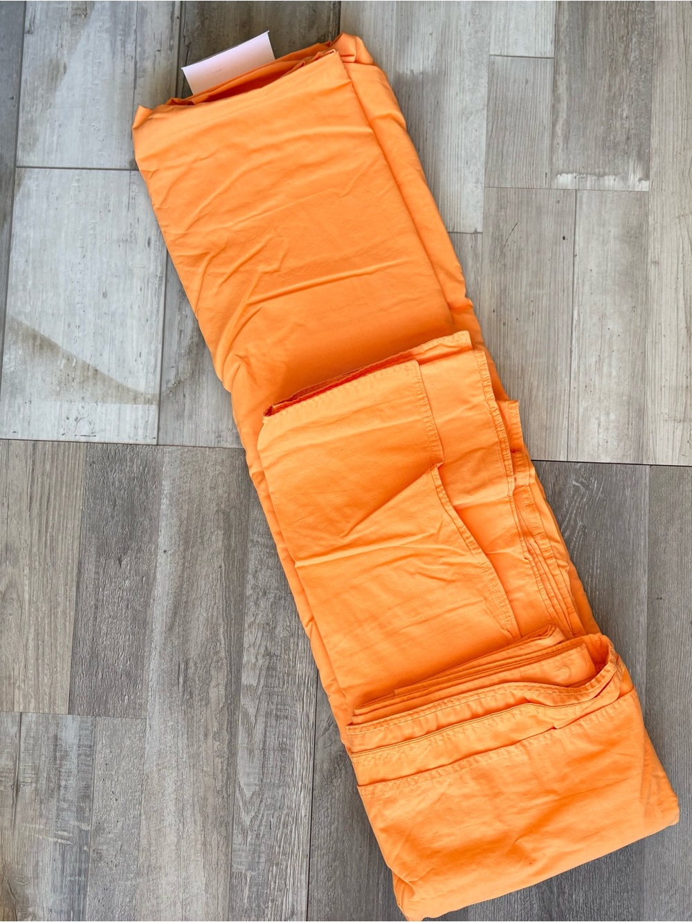 NEW IKEA ÄNGSLILJA Duvet
Cover and Pillowcase, Orange, King - Picture 5 of 9